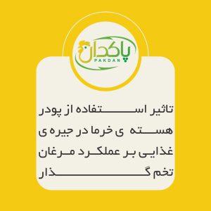تاثیر استفاده از پودر هسته  ی خرما در جیره ی غذایی بر عملکرد مرغان تخم گذار
